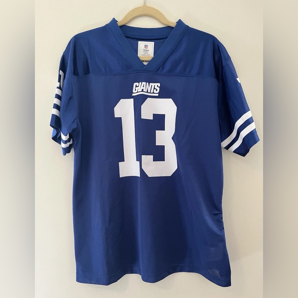 NFL Beckham Jr. Giants Blue and White youth XL Jersey